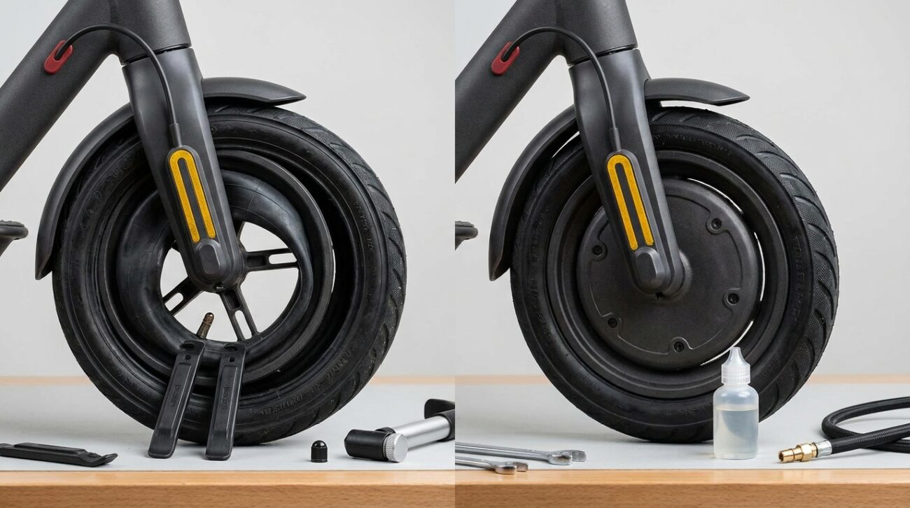 Opony dętkowe czy bezdętkowe w hulajnodze elektrycznej?