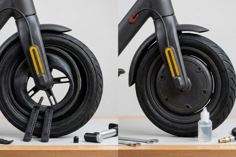 Opony dętkowe czy bezdętkowe w hulajnodze elektrycznej?