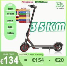 Atsant Es80/M365 X1 Skuter Elektryczny 36V 10,5Ah 500W Silnik 35Km Daleki Zasięg 31 Km/H 8,5 Cala Pełne Opony Składany Inteligentna Aplikacja Escooter