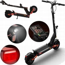 Czarna hulajnoga elektryczna Joyor T10 terenowa, złożona, gotowa do transportu