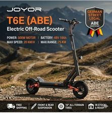 Hulajnoga elektryczna Joyor T6E 20km/h 70km zasięgu