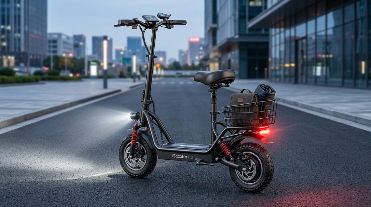 Test Hulajnoga elektryczna iScooter i12 [TEST] ⭐️ Królowa wygody z siodełkiem i koszykiem