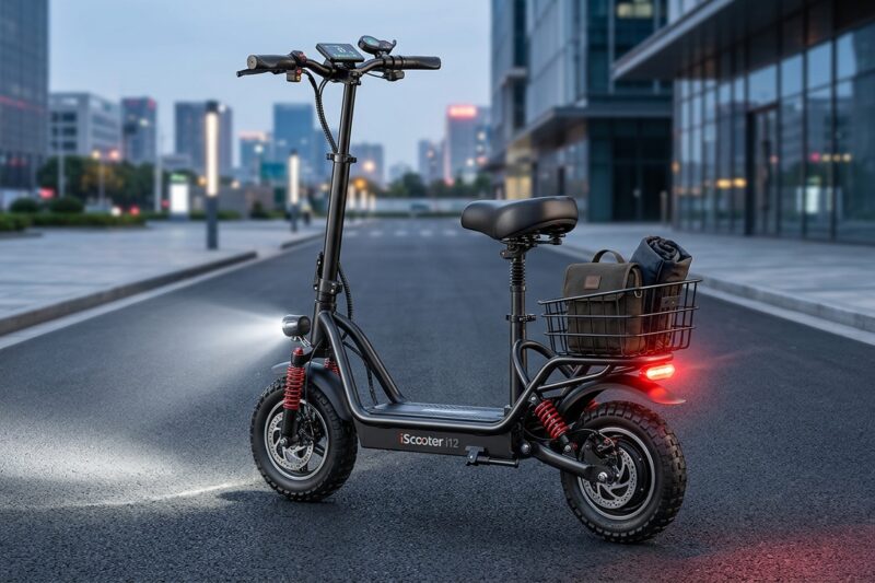 Test Hulajnoga elektryczna iScooter i12 [TEST] ⭐️ Królowa wygody z siodełkiem i koszykiem