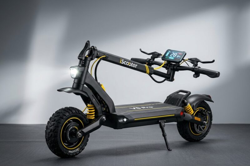 Hulajnoga elektryczna iScooter V5 Pro [TEST] ⭐️ Komfortowy pogromca miejskich i leśnych bezdroży