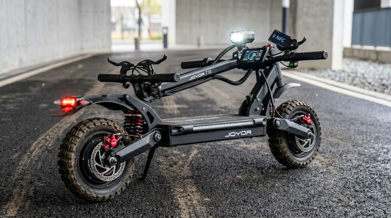 Test Hulajnoga elektryczna Joyor T10 [TEST] ⭐️ Potężna moc i hydraulika w teren