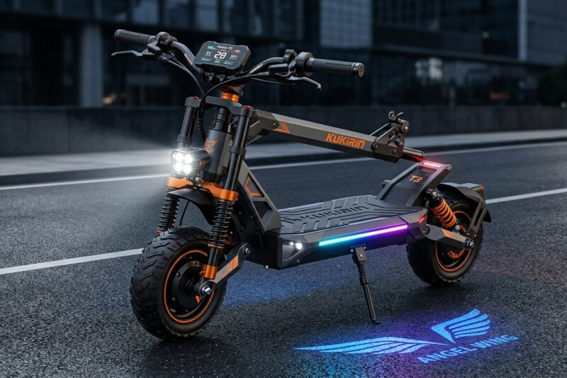Test Hulajnoga elektryczna KuKirin T3 [TEST] ⭐️ Cybernetyczny wojownik miasta z oświetleniem Angel Wing
