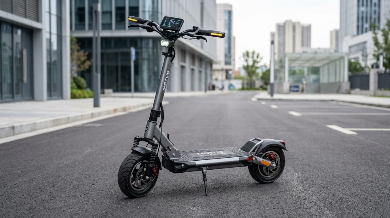 Test Hulajnoga elektryczna Motus Scooty 10 Elite [TEST] ⭐️ Wygodny mieszczuch z przednią amortyzacją