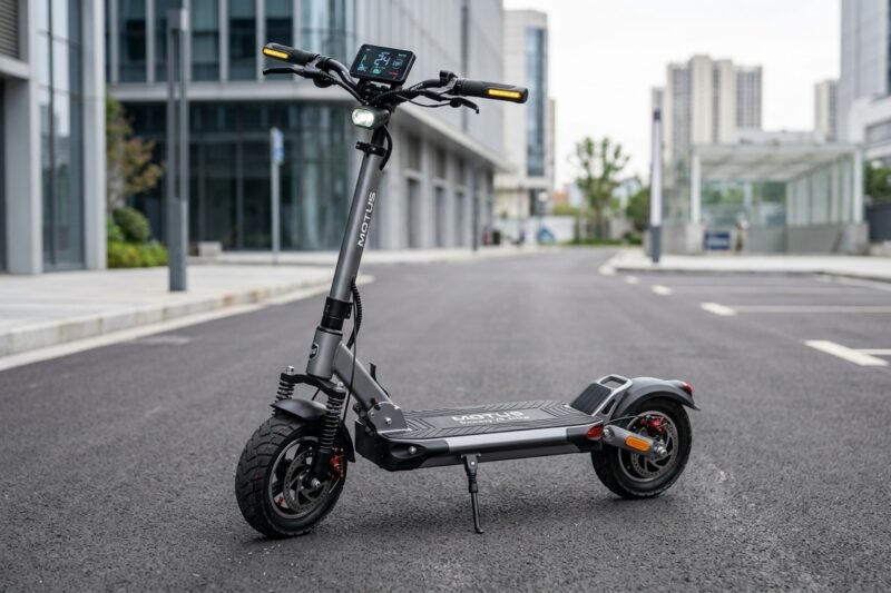Test Hulajnoga elektryczna Motus Scooty 10 Elite [TEST] ⭐️ Wygodny mieszczuch z przednią amortyzacją