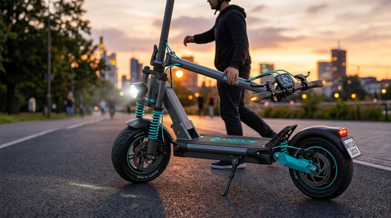 Test Hulajnoga elektryczna Motus Scooty 10 Plus 2023 [TEST] ⭐️ Nowy standard z pełną amortyzacją