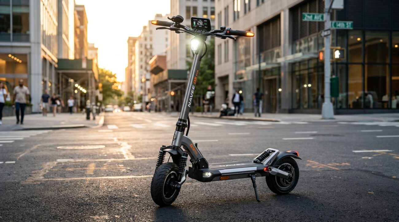 Test Hulajnoga elektryczna NAVEE G5 Pro [TEST] ⭐️ Miejski pożeracz kilometrów z wbudowanym Apple Find My
