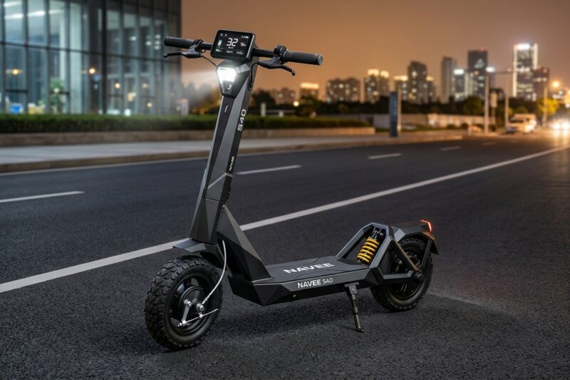 Hulajnoga elektryczna NAVEE S40 [TEST] ⭐️ Cyberpunkowy design i miejski komfort w świetnej cenie