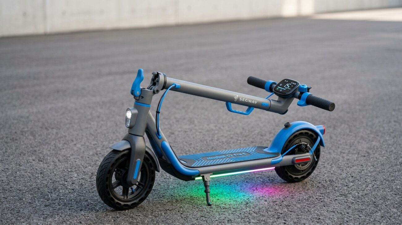 Test Hulajnoga elektryczna Segway-Ninebot C2 Pro E [TEST] ⭐️ Rosnący wraz z dzieckiem hit z RGB i Bluetooth!