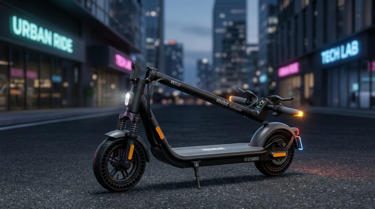 Test Hulajnoga elektryczna Segway Ninebot E2 Plus E II [TEST] ⭐️ Budżetowy mieszczuch z klasą i amortyzacją