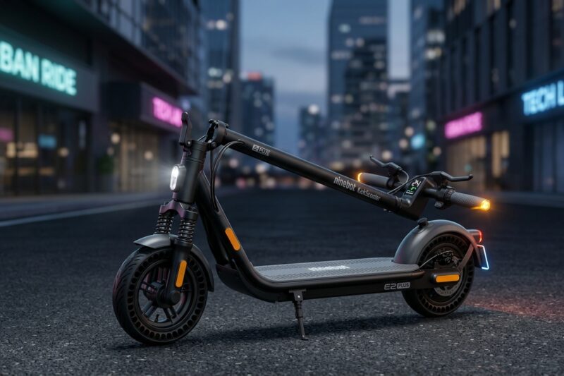 Test Hulajnoga elektryczna Segway Ninebot E2 Plus E II [TEST] ⭐️ Budżetowy mieszczuch z klasą i amortyzacją