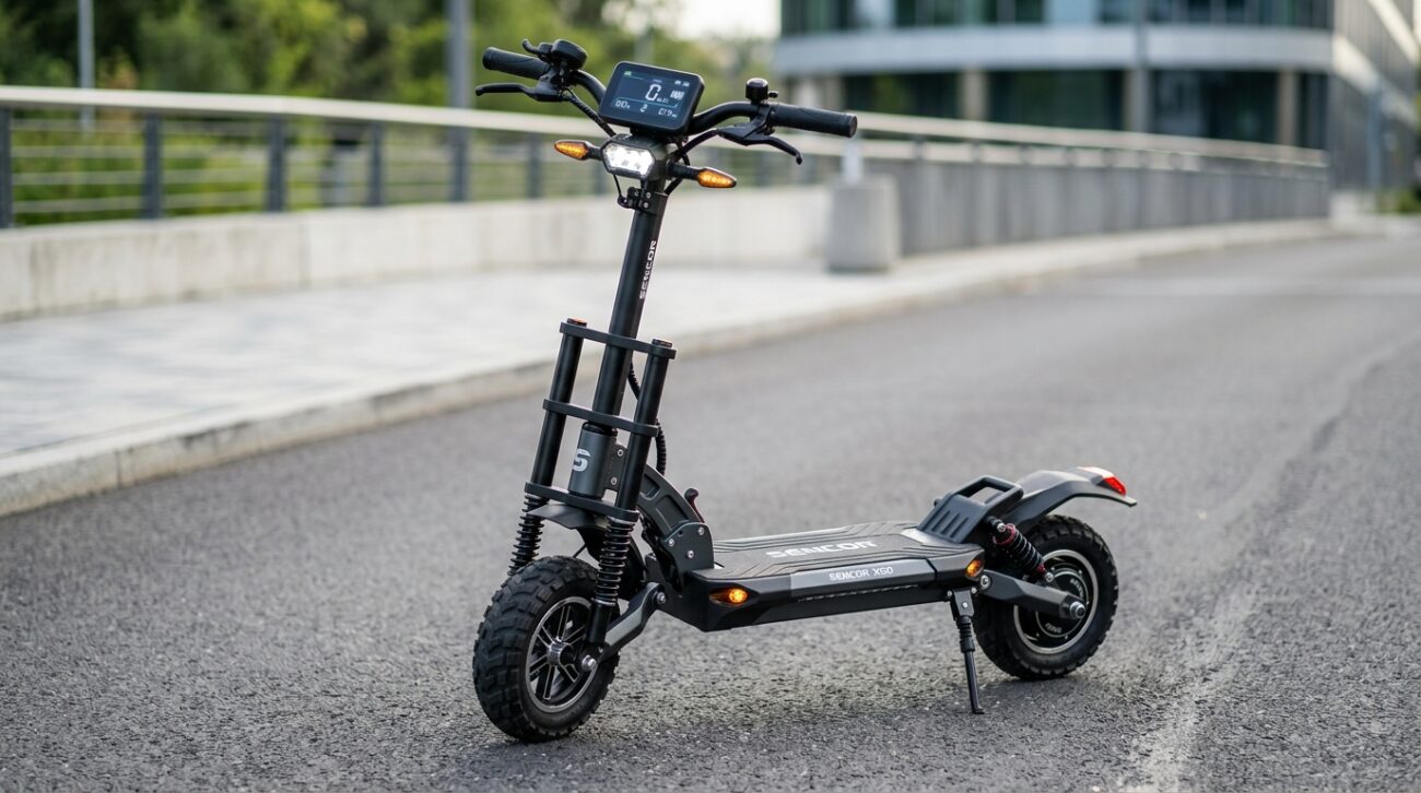 Test Hulajnoga elektryczna Sencor Scooter X50 [TEST] ⭐️ Komfortowy król miejskiej dżungli z offroadowym pazurem