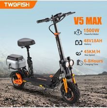 Twofish Hulajnoga Elektryczna V5 Max 1000W z baterią 48V 18Ah